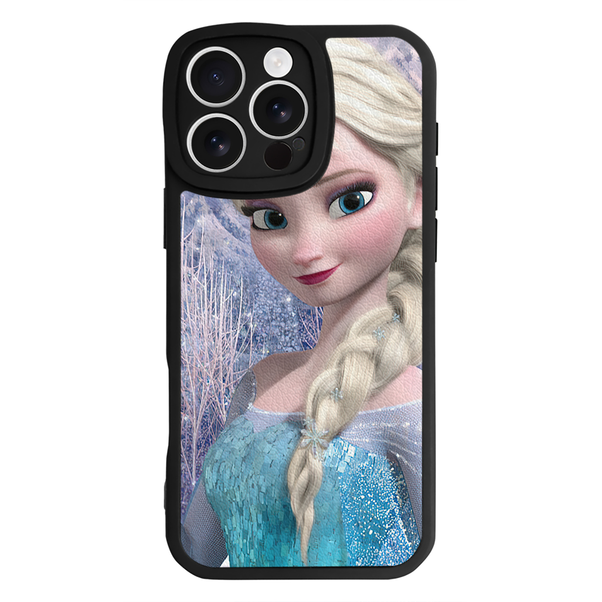 （画像用） アナと雪の女王 アンナ エルサ Frozen Anna Elsa 【iPhone 16シリーズ対応】シリコンスマホケース（レザー調） 材質：シリコン
